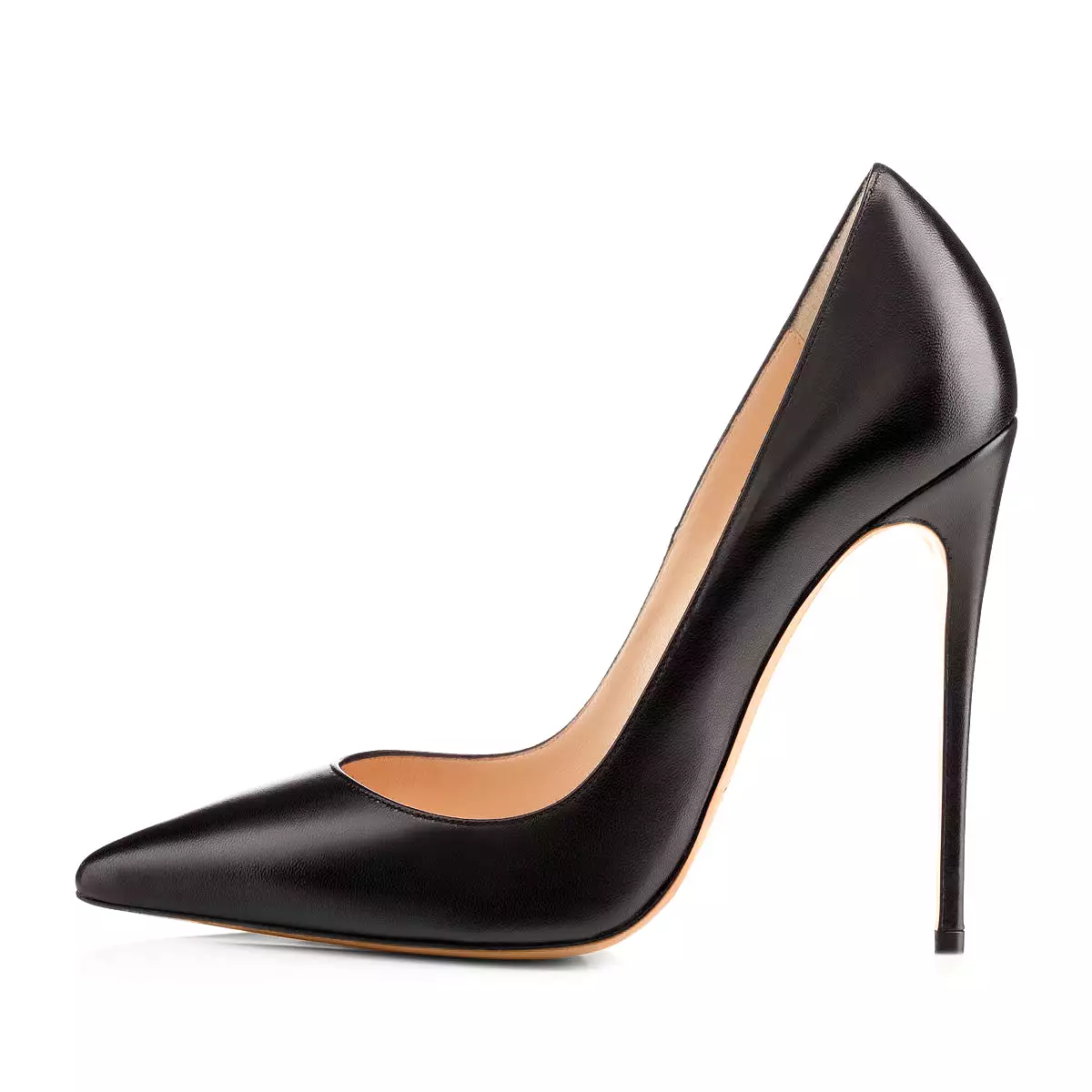 8cm 10cm 12cm Matte Pointed Toe Slip On High Heel Pumps