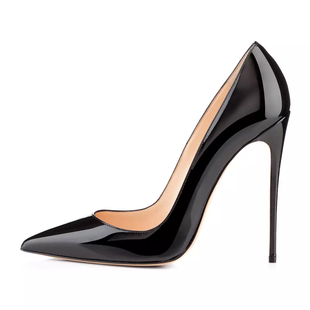 8cm 10cm 12cm Pointed Toe Slip On High Heel Pumps