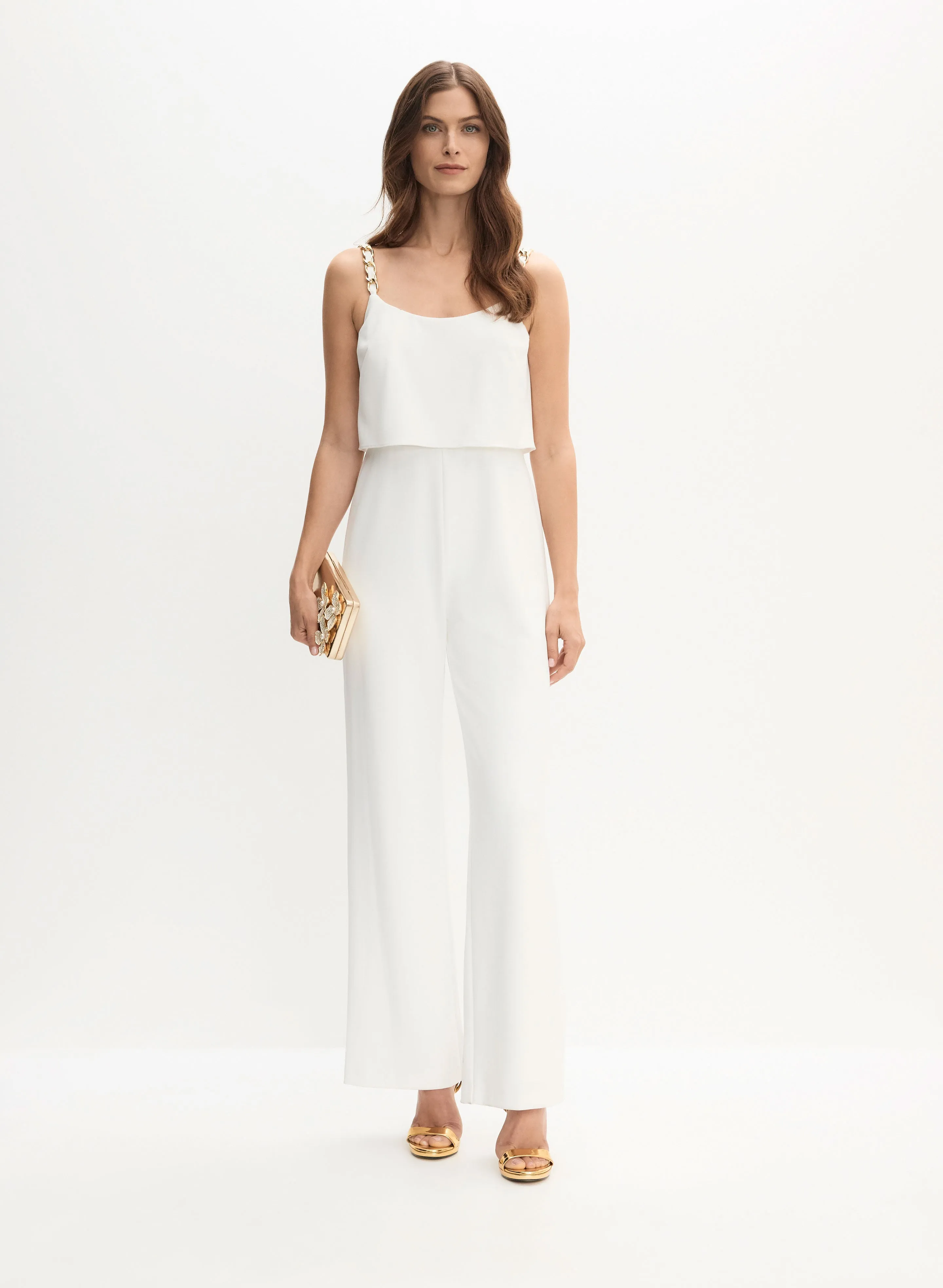 Adrianna Papell - Chain Strap Jumpsuit