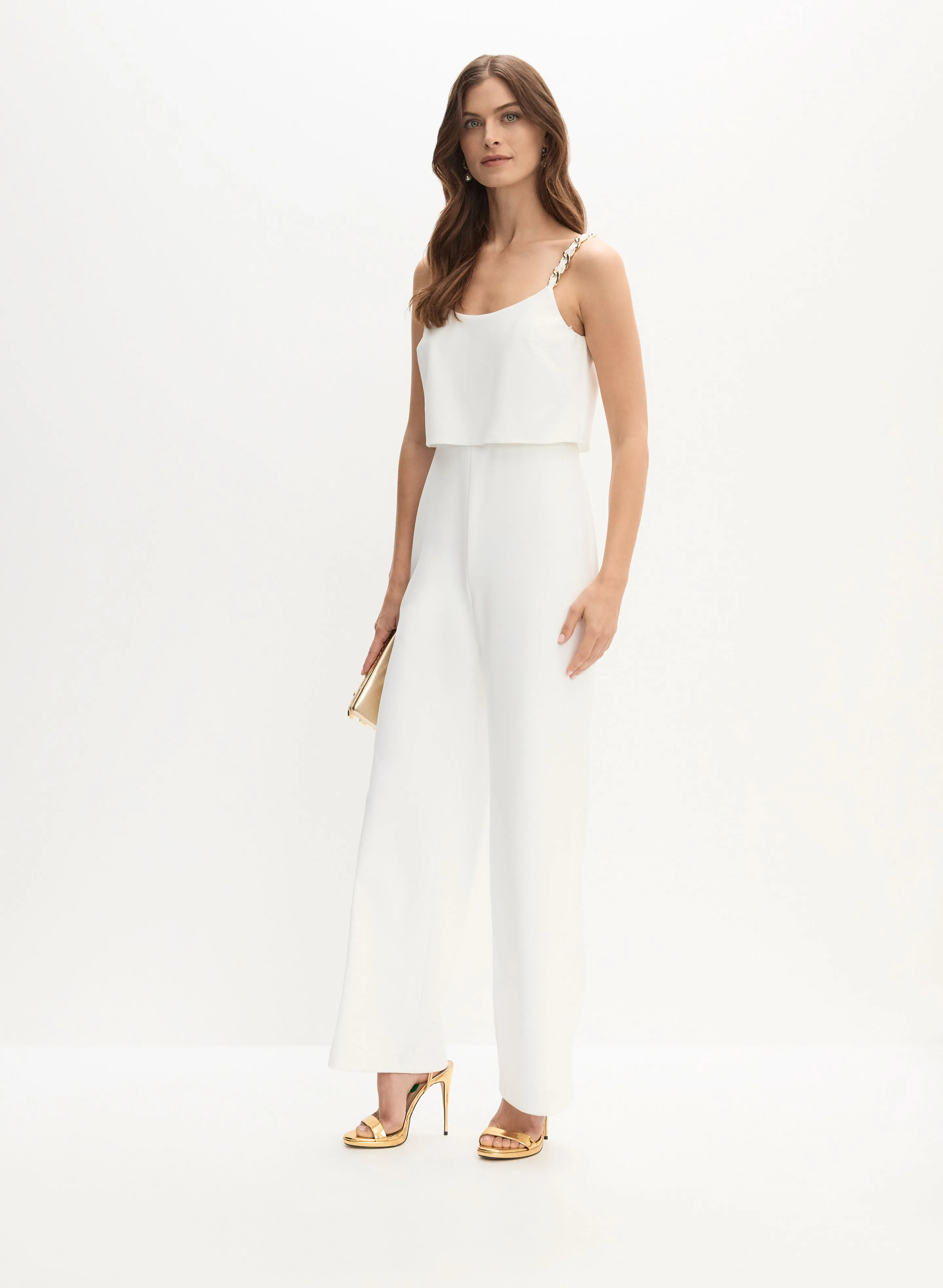 Adrianna Papell - Chain Strap Jumpsuit