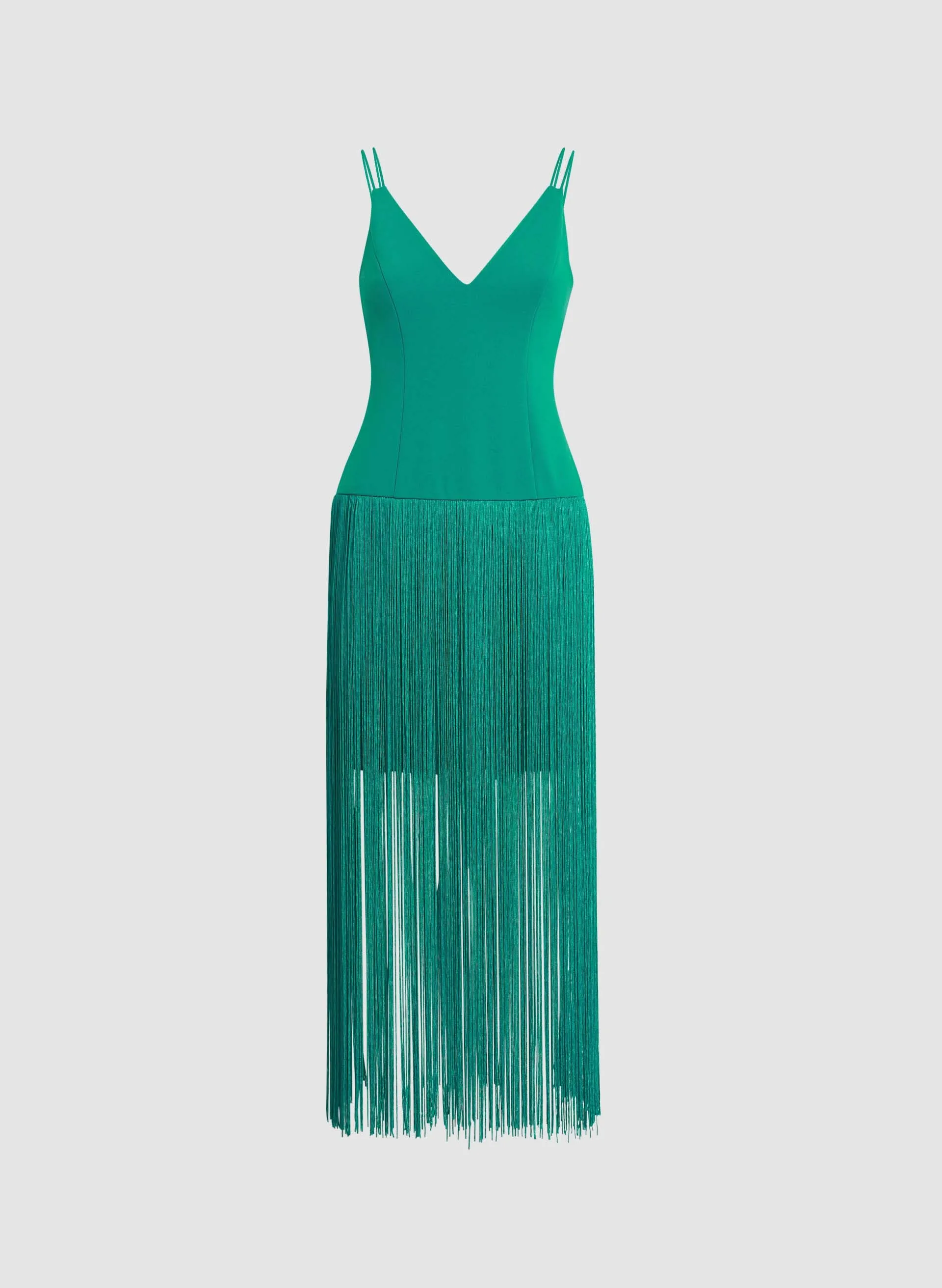 Adrianna Papell - Fringe Detail Dress