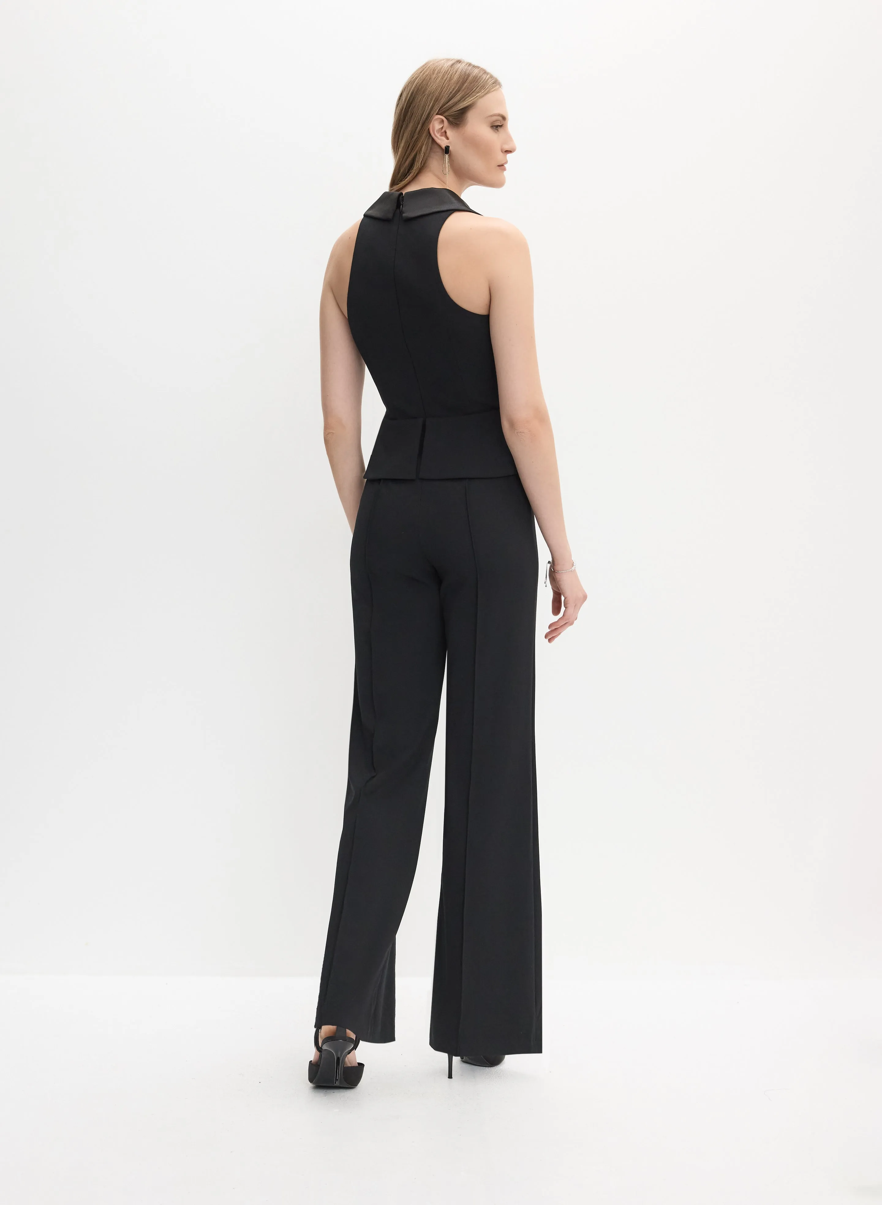 Adrianna Papell - Tuxedo Vest Jumpsuit