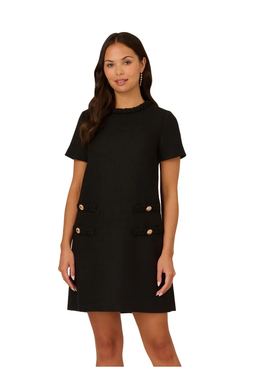 ADRIANNA PAPELL Tweed sheath dress -                         -                     -                