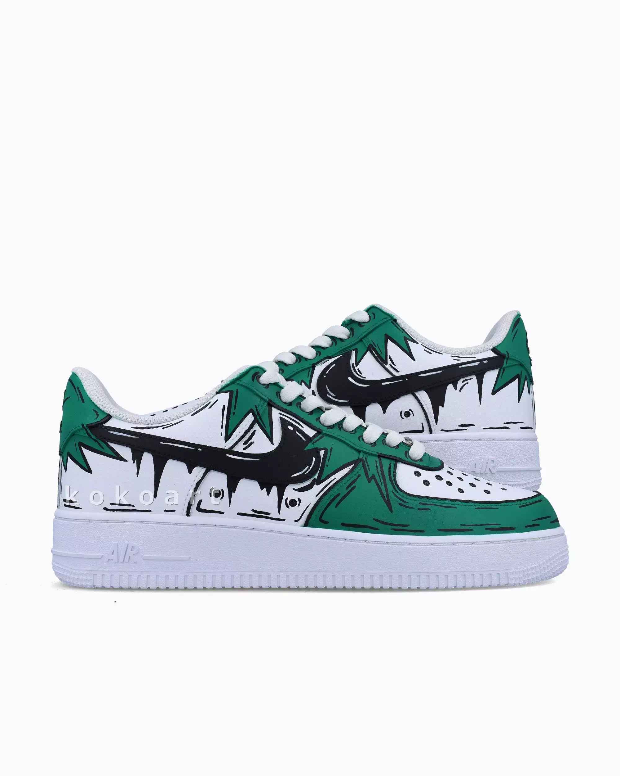 AF1 Spikey Forest Green