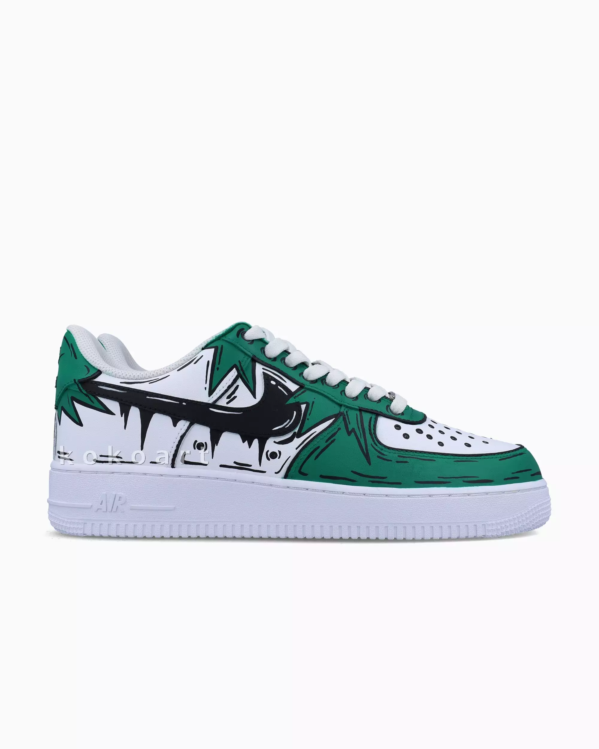 AF1 Spikey Forest Green