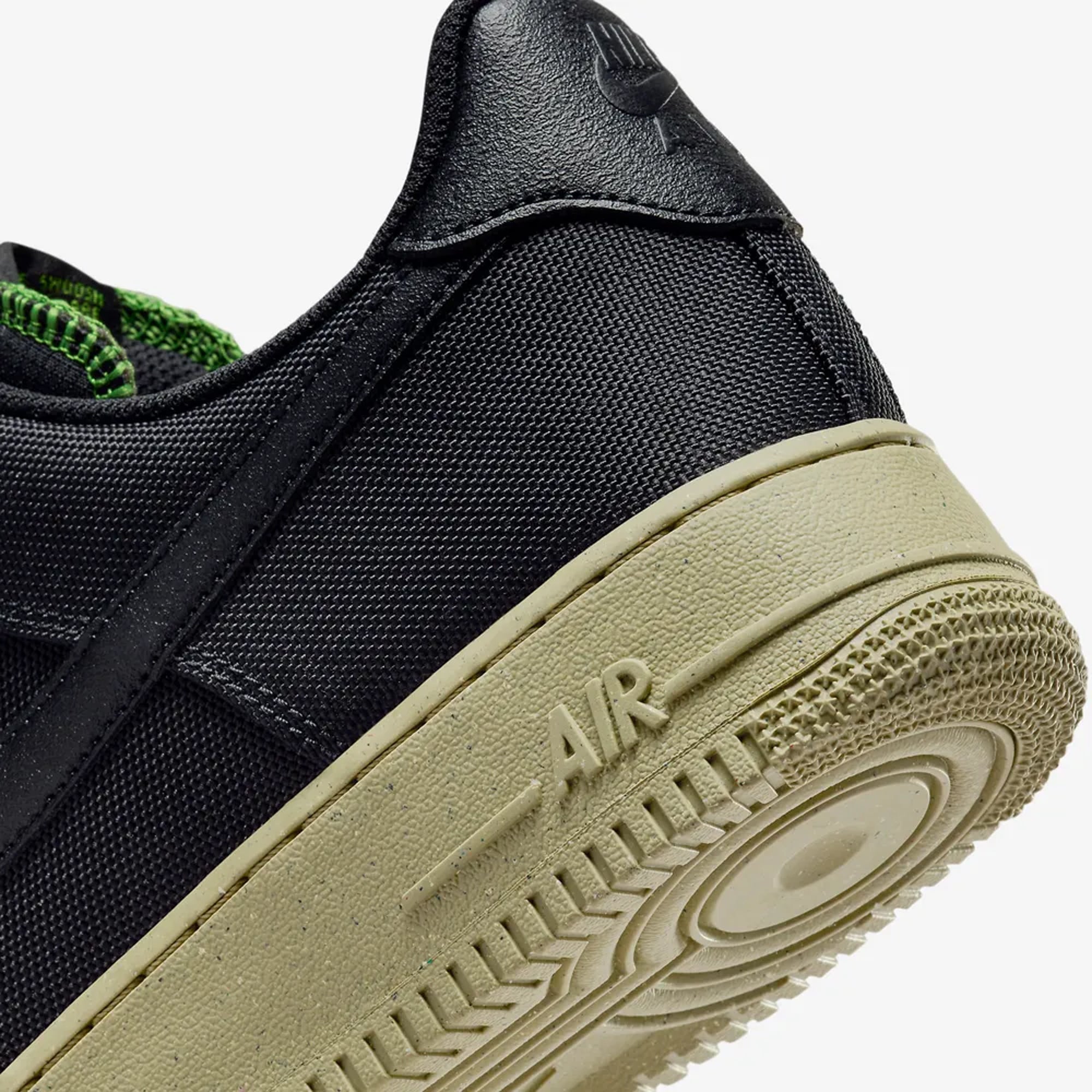 AIR FORCE 1 '07 LV8 'BLACK/BLACK-NEUTRAL OLIVE-CHLOROPHYLL'