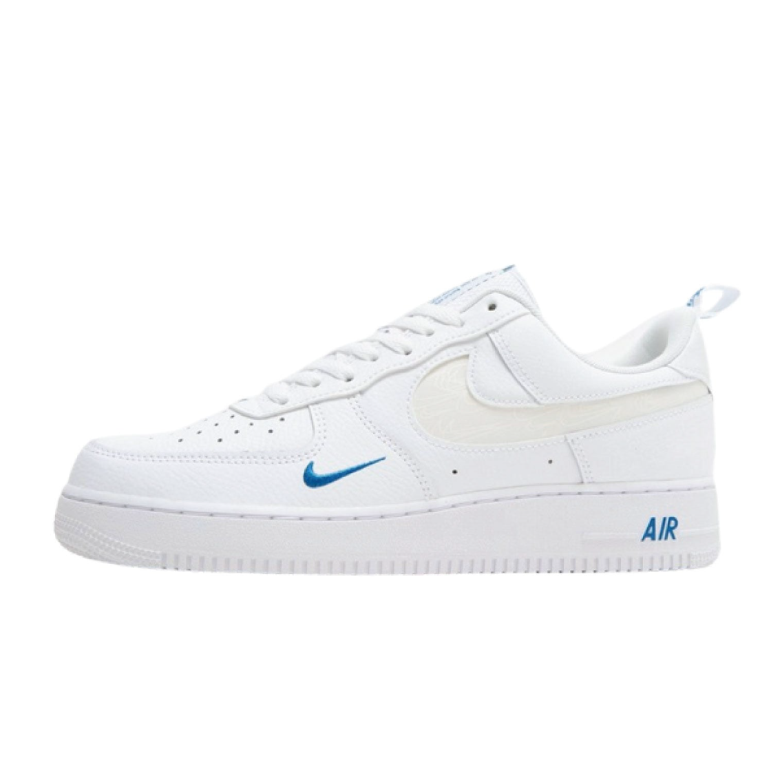 Air Force 1 '07 LV8 'Reflective Swoosh - White Dark Marina Blue'