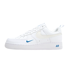 Air Force 1 '07 LV8 'Reflective Swoosh - White Dark Marina Blue'