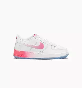 Air Force 1 Low Lotus Flower Grade School Lifestyle Shoe - White/Pink