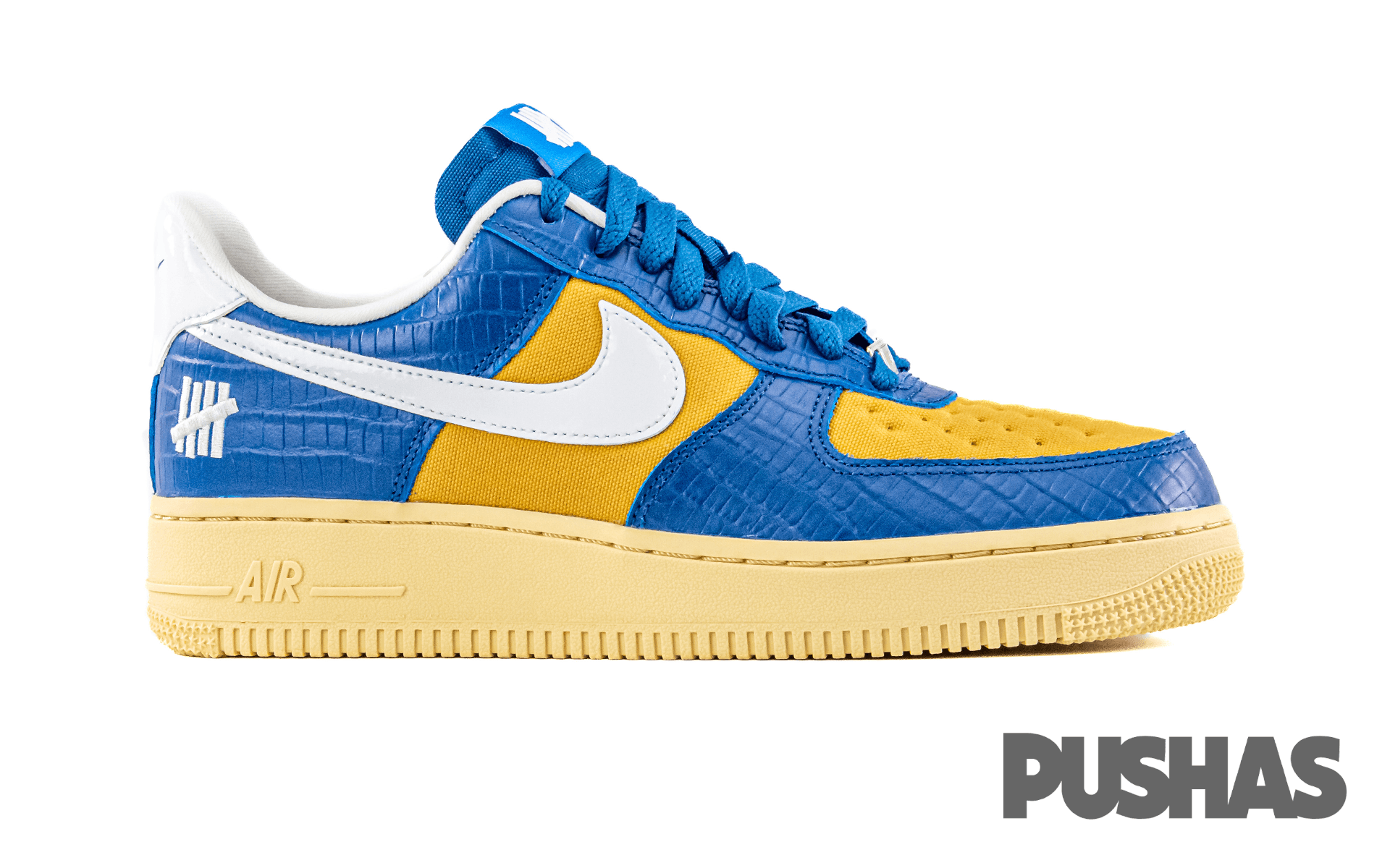 Air Force 1 Low SP x Undefeated '5 On It Blue Yellow Croc' (2021)