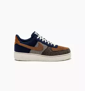 Air Force 1 Low Tweed Corduroy Mens Lifestyle Shoe - Midnight Navy/Ale Brown/Pale Ivory Free Shipping