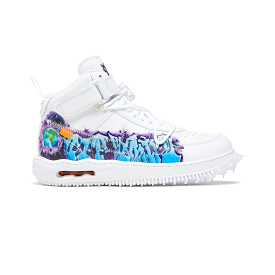 Air Force 1 Mid Off-White Graffiti White (5MX)