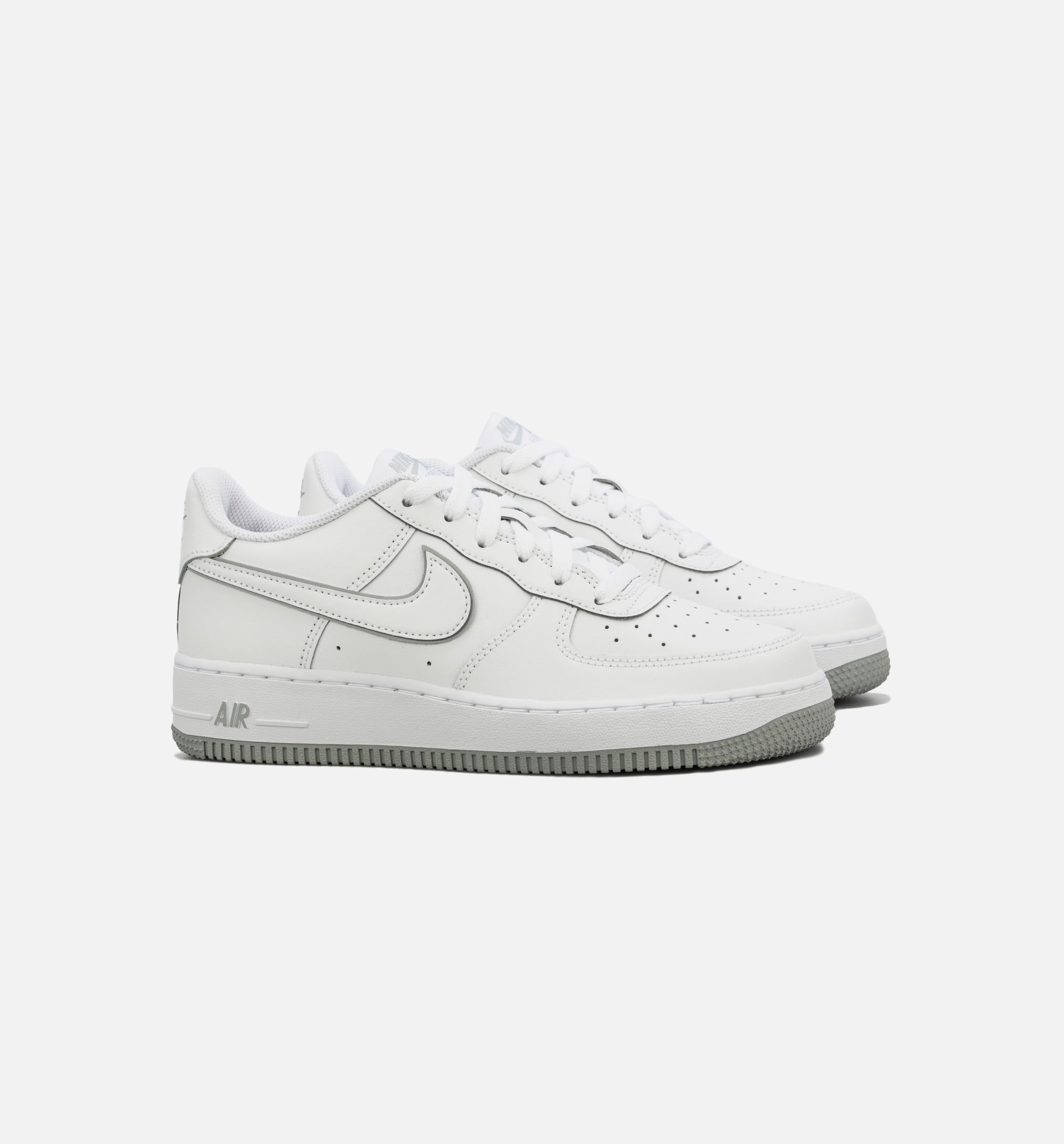 Air Force 1 Wolf Grey Grade School Lifestyle Shoe - White/Grey