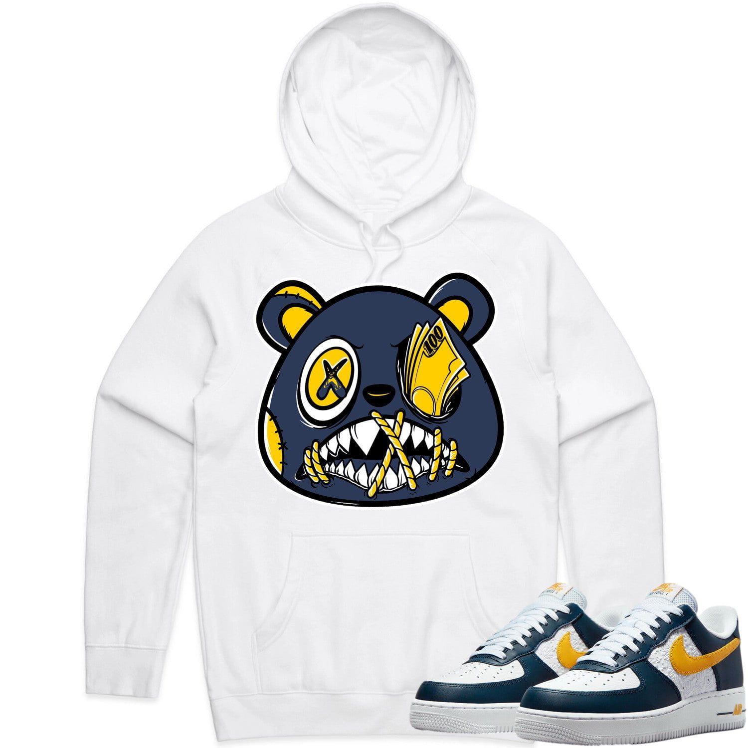 Air Force One Michigan AF1 Hoodie to Match - MICHIGAN MONEY TALKS BAWS