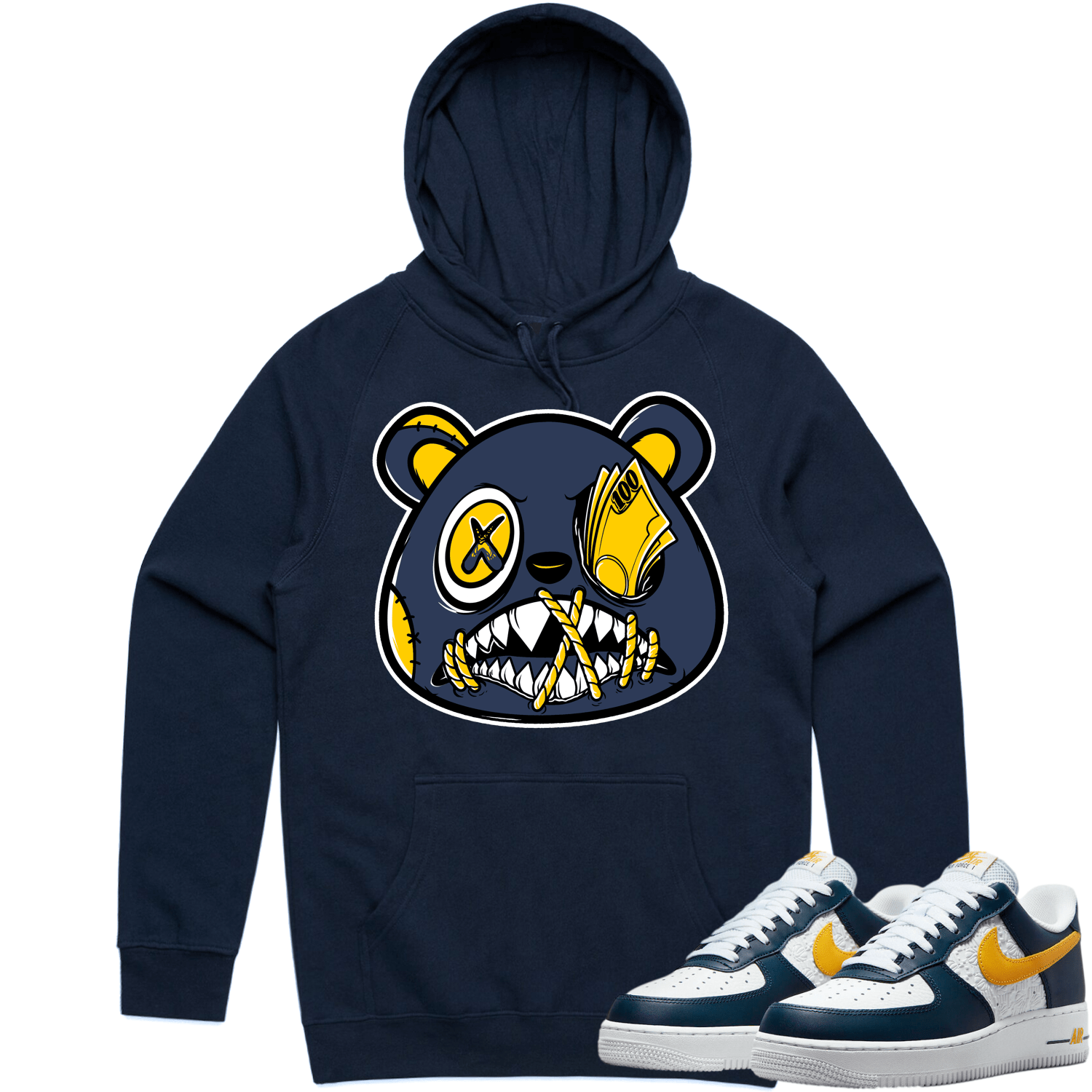 Air Force One Michigan AF1 Hoodie to Match - MICHIGAN MONEY TALKS BAWS