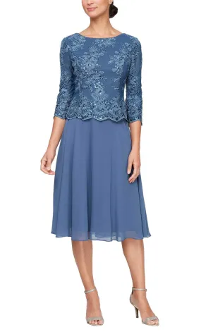 Alex Evenings 81171579 - Scoop Embroidered Formal Dress