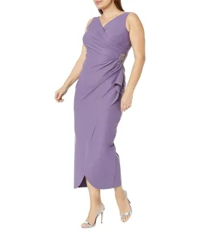 Alex Evenings Long Slimming Sleeveless Sheath Dress