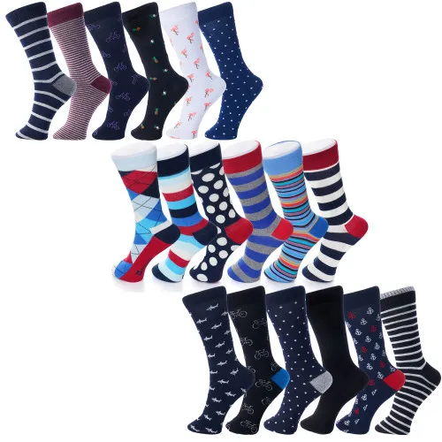 Alpine Swiss Mens Cotton 18 Pack Dress Socks Solid Ribbed Argyle Shoe Size 6-12