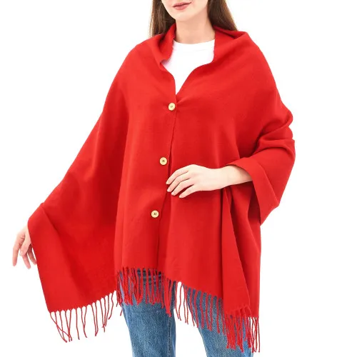 Alpine Swiss Womens Shawl Evening Wrap Pashmina Large Scarf Fringe Cape Poncho