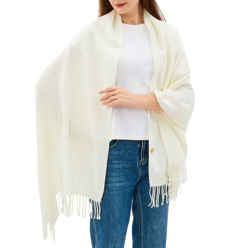 Alpine Swiss Womens Shawl Evening Wrap Pashmina Large Scarf Fringe Cape Poncho