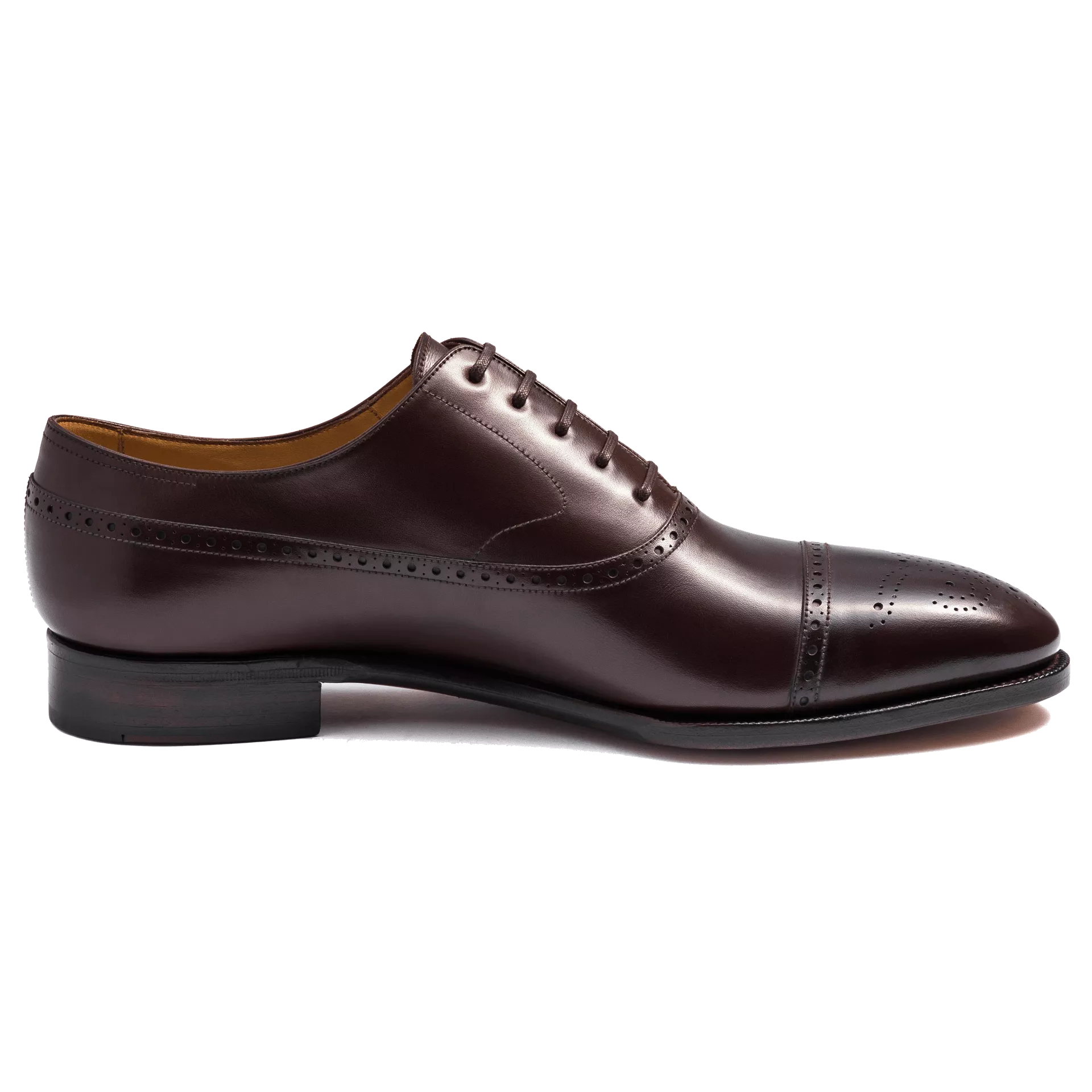 ARTISTA Semi Brogue Balmoral in Vegano Dark Brown