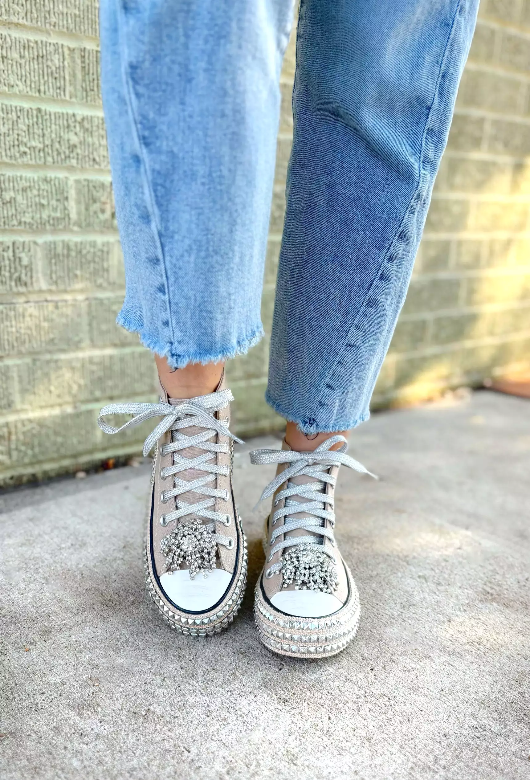 Ash High Top Khaki Sneakers