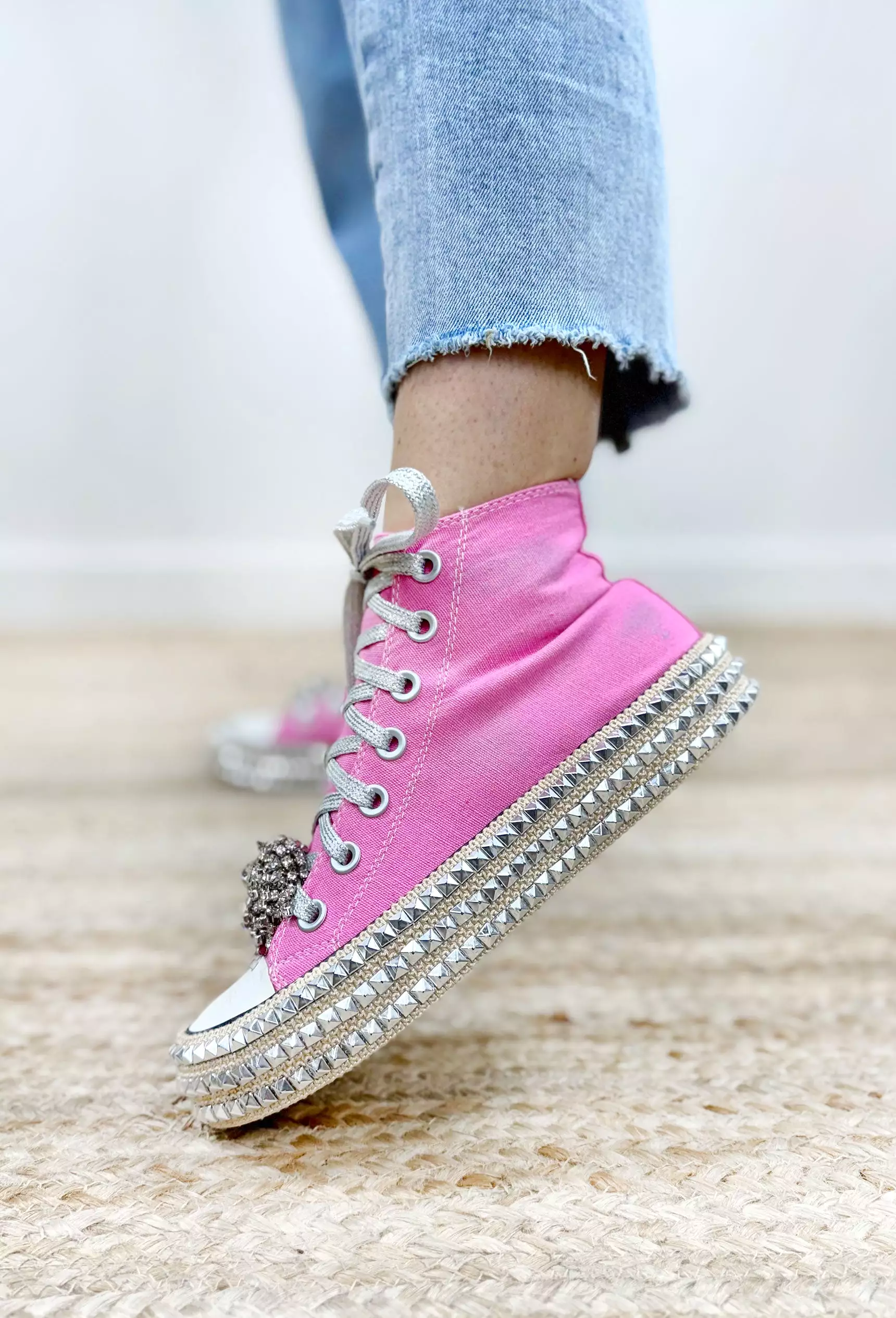 Ash High Top Pink Sneakers