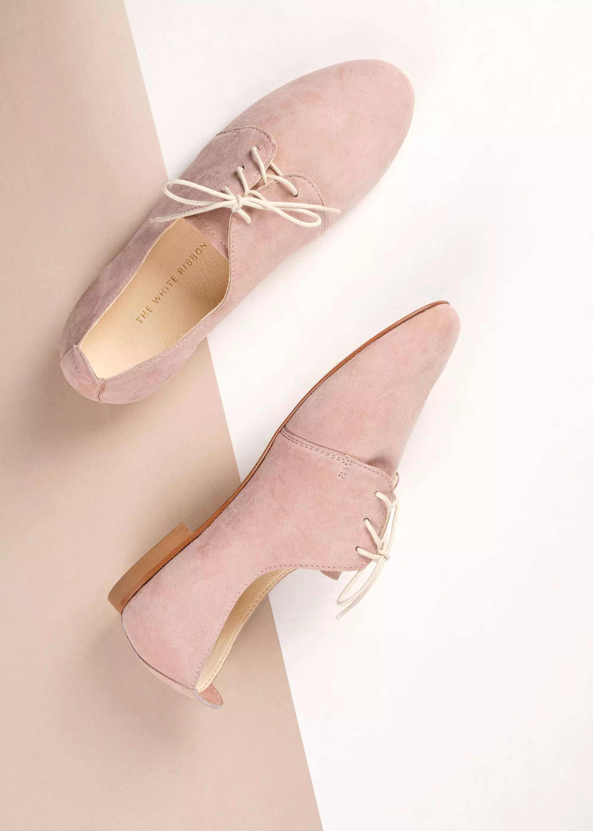 AVA Oxford Shoes - Blush Nubuck