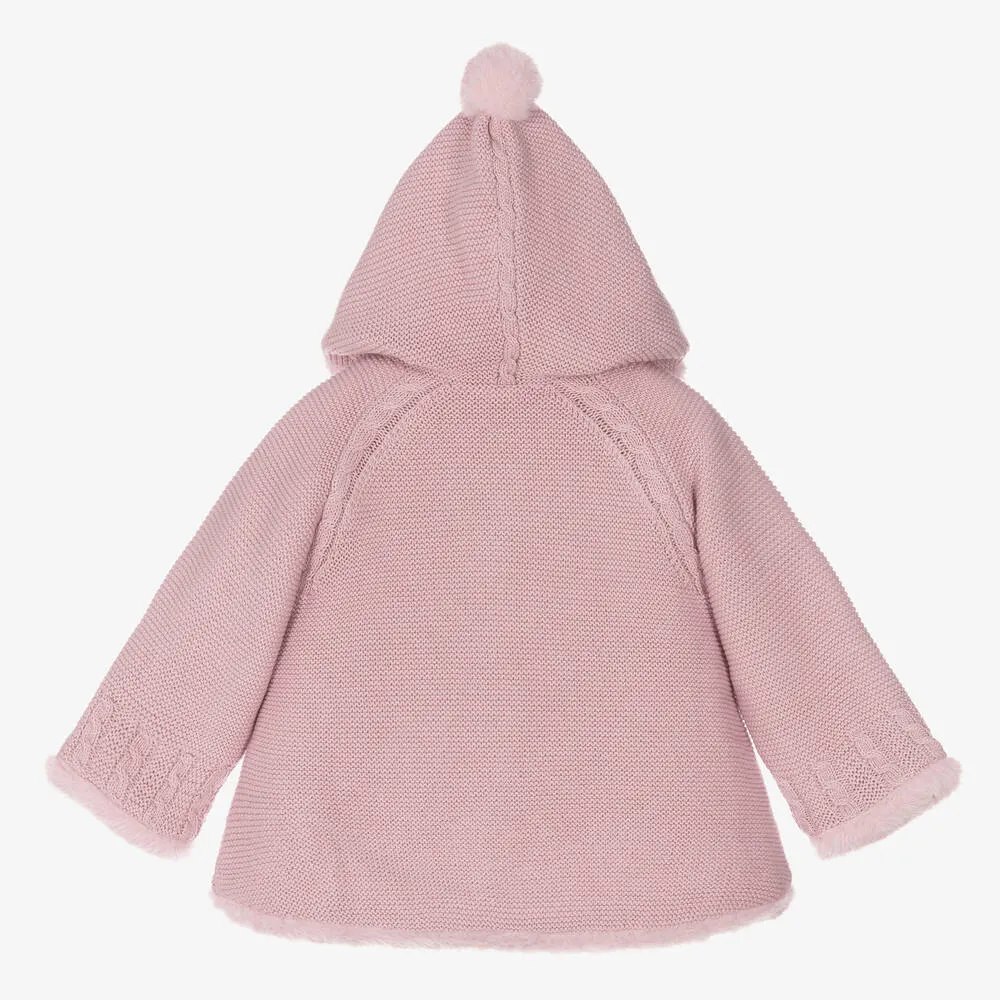 Baby Girls Lilac Purple Knitted Pram Coat