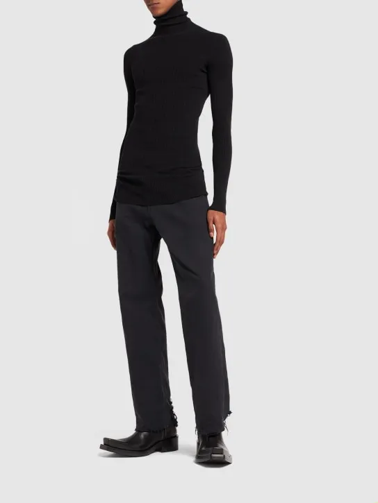 Balenciaga   Seamless fitted cotton sweater 