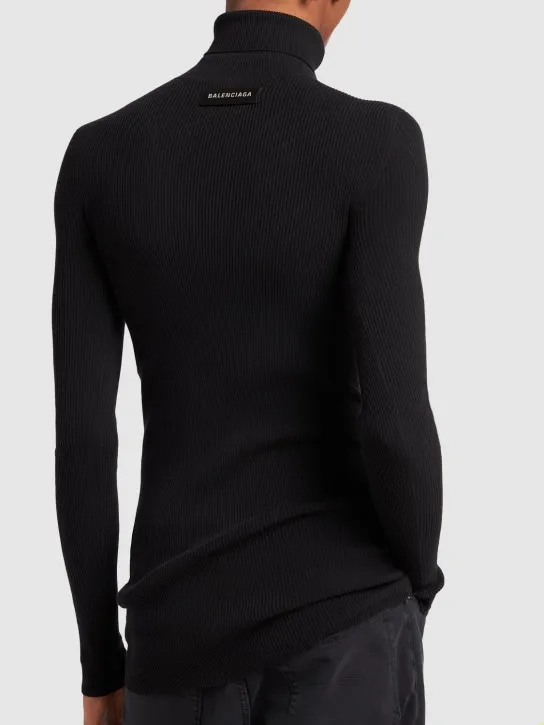 Balenciaga   Seamless fitted cotton sweater 