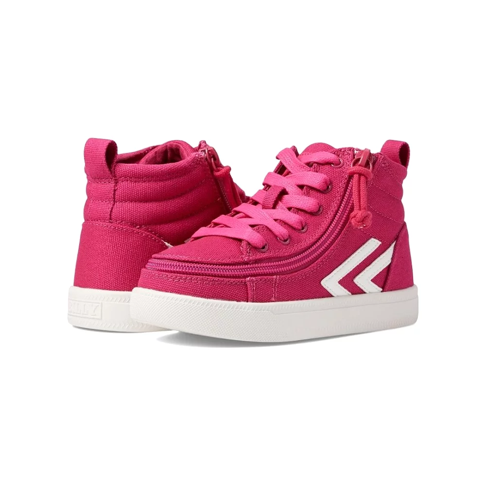 Billy Kids CS High Top Sneakers - Fuchsia/White