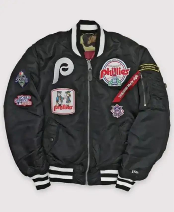 Black Philadelphia Phillies Jacket - William Jacket