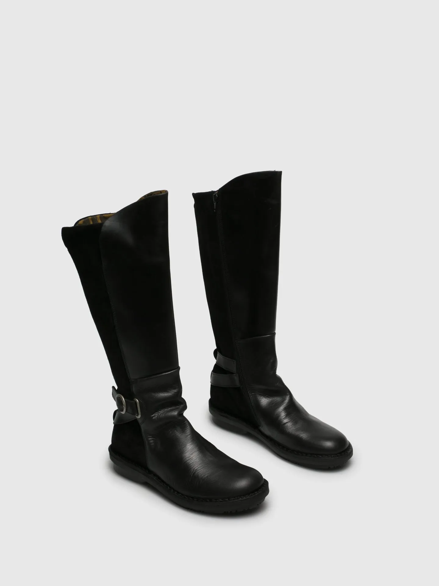 Black Zip Up Boots