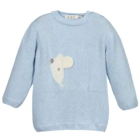 Blue Wool Baby Sweater