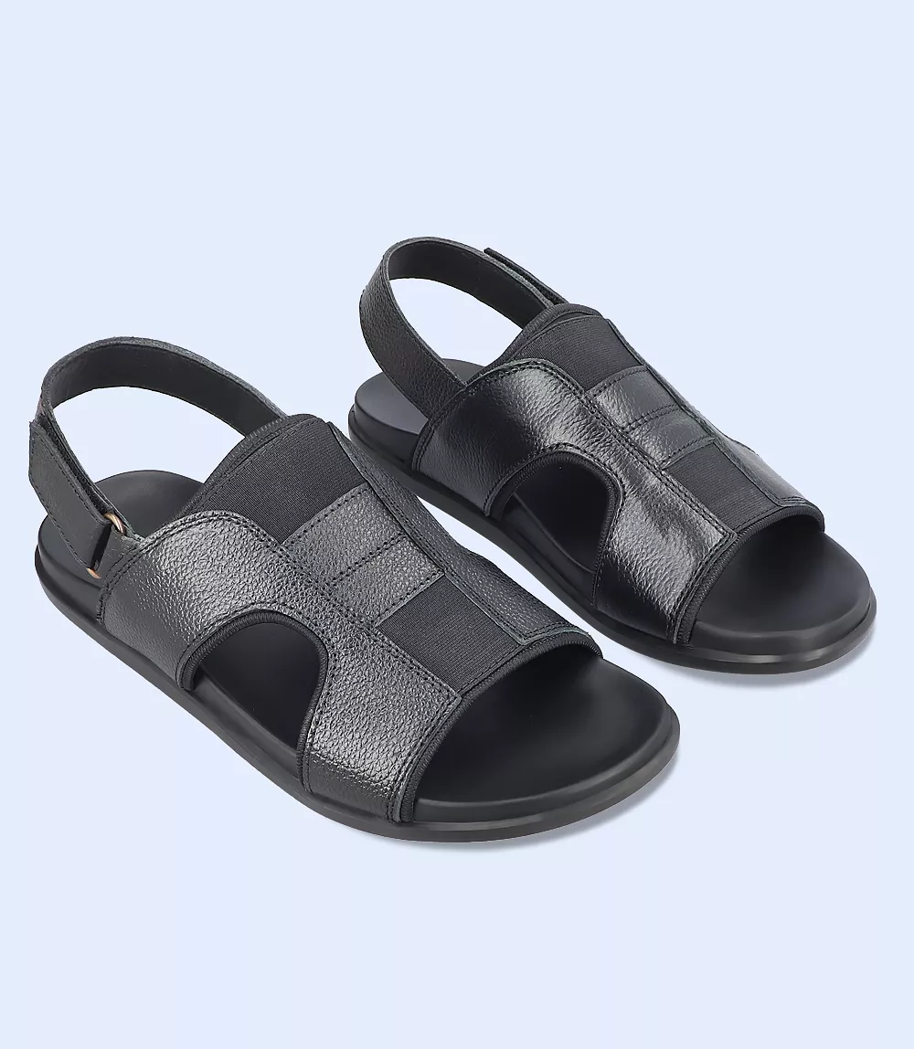 BM5584-BLACK-Men Casual Sandal