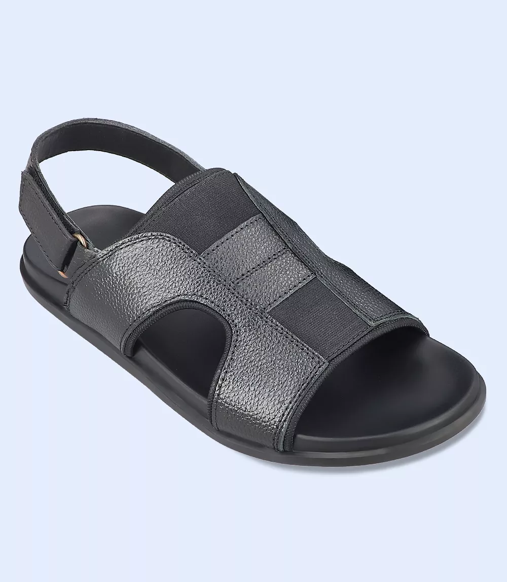 BM5584-BLACK-Men Casual Sandal