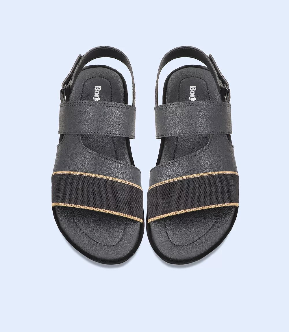 BM5672-BLACK-Men Sandal