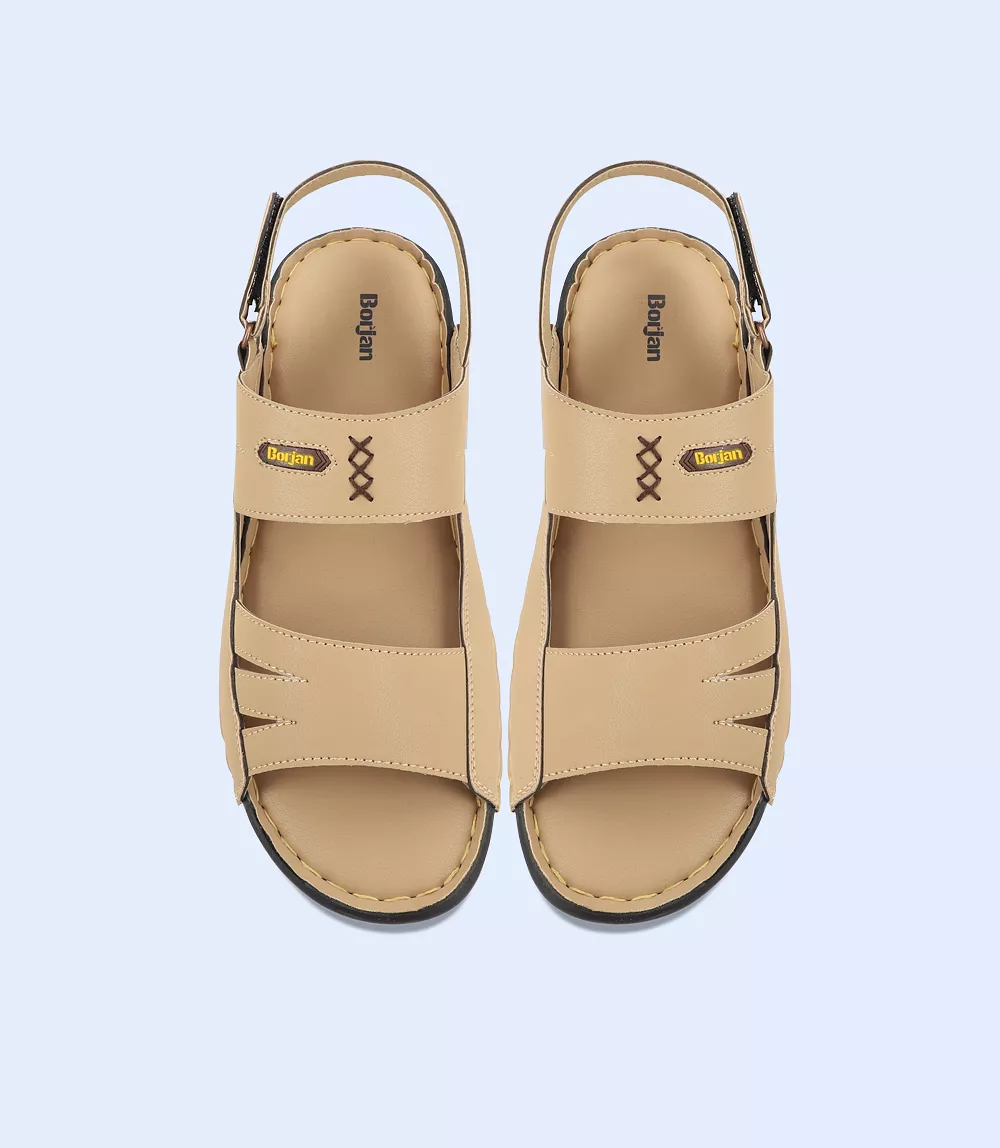 BM5686-BEIGE-Men Sandal