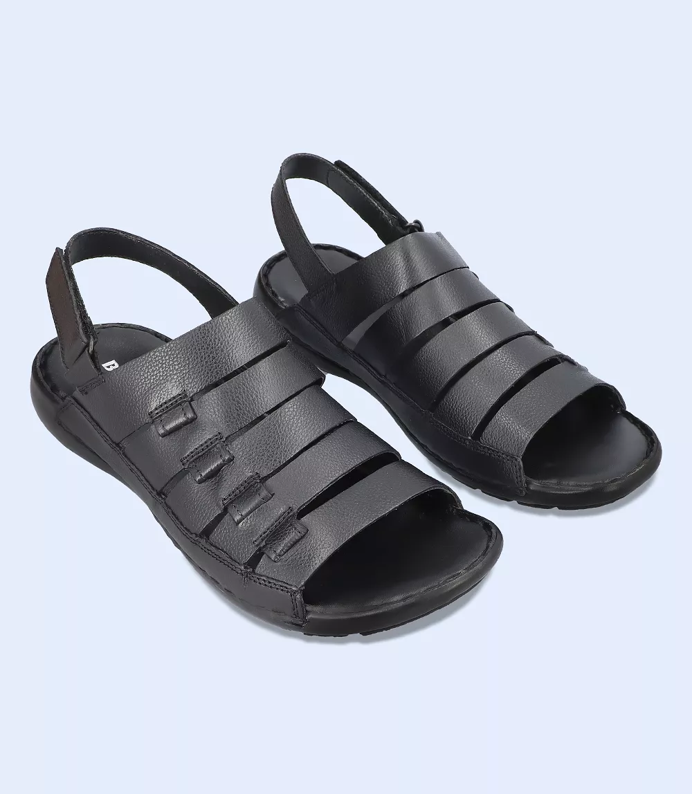 BM5987-BLACK-Men Sandal