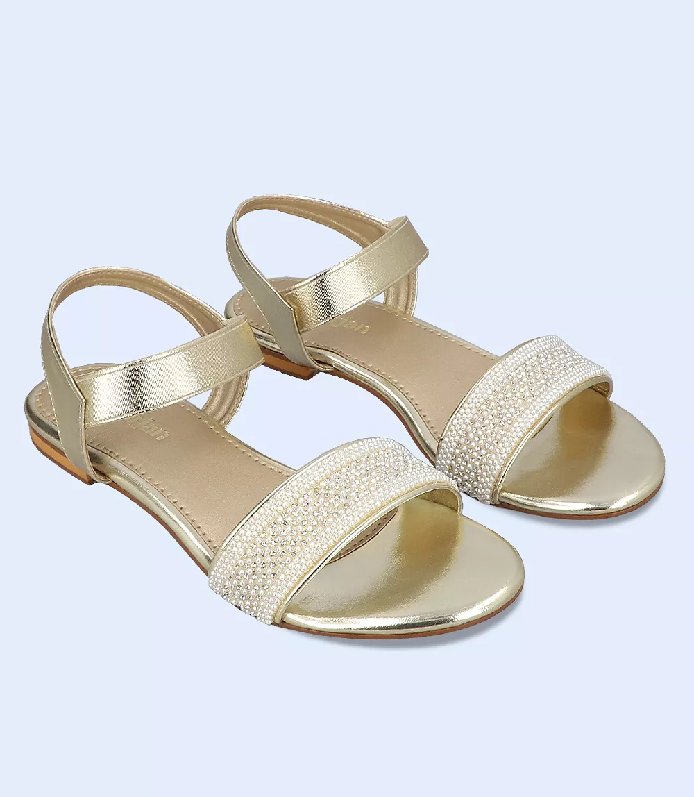 BW9477-GOLD PEARL-Women Casual Sandal