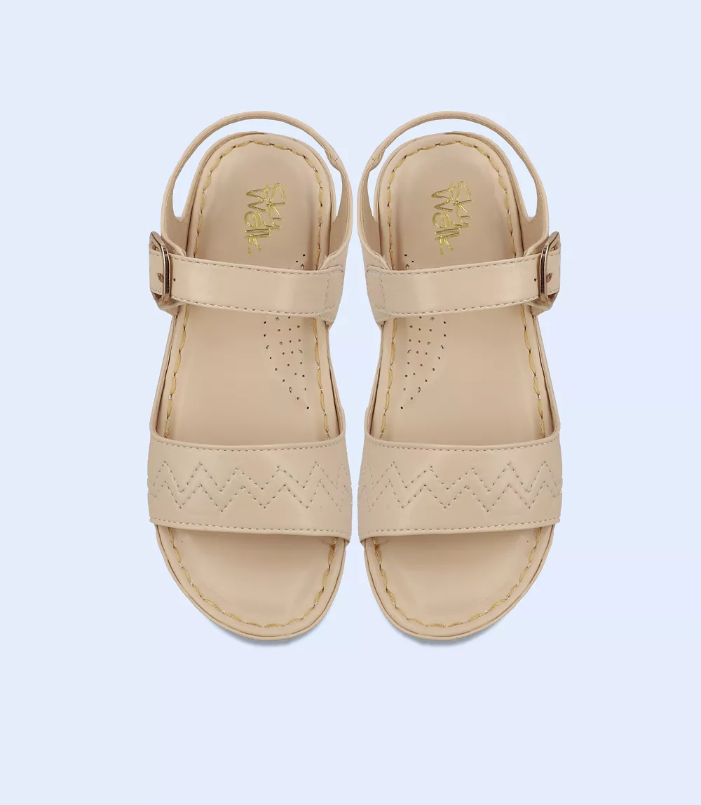 BW9733-IVORY-Women Comfort Sandal