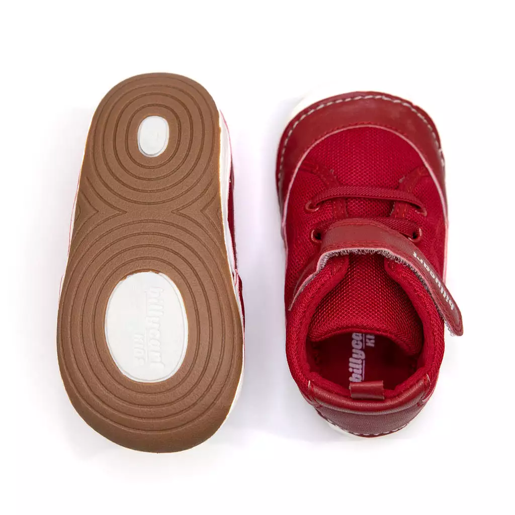 CHICAGO red baby and toddler high-top sneakers