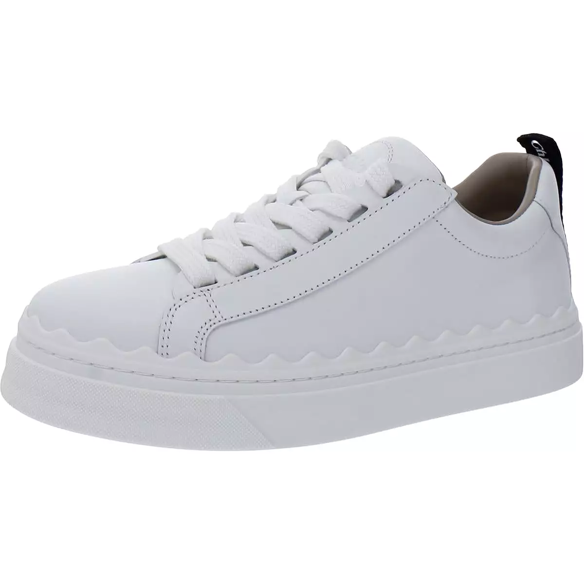 Chloe Womens Leather Platform Casual and Fashion Sneakers