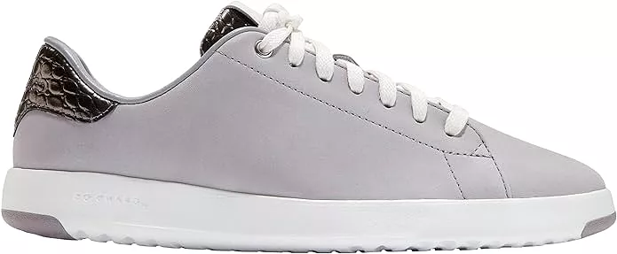 Cole Haan Grandpro Tennis Dapple Gray Tumbled Nubuck Lace Up Low Top Sneakers