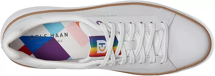 Cole Haan Grandpro Topspin White/Pride Multi Chunky Lace Up Low Top Sneakers