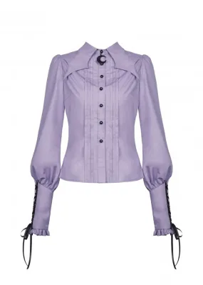 Dark In Love Witch Blouse Purple