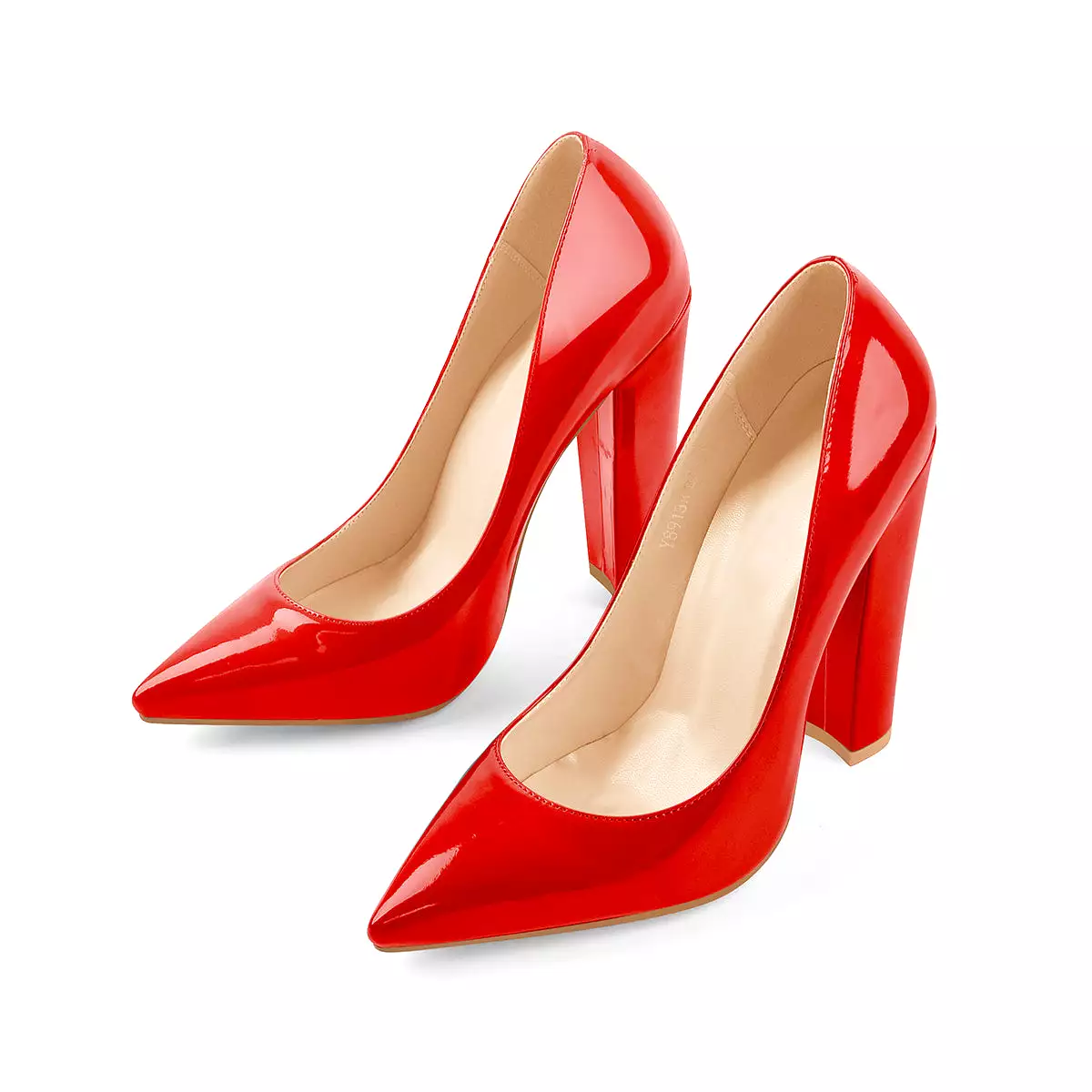 Elegant Classic Pointed Toe Chunky Heels Pumps