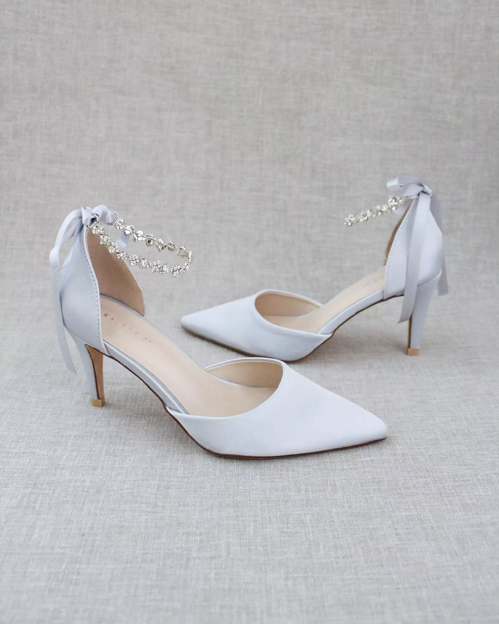 Evening Pumps with Amaryllis Crystal Strap