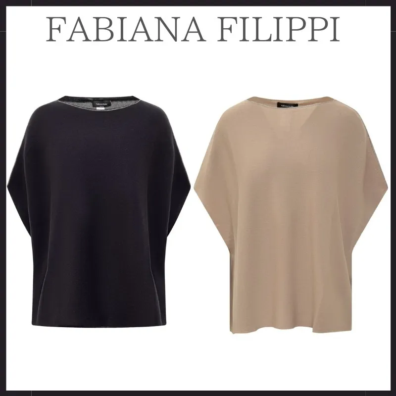 FABIANA FILIPPI  |Plain Cotton Short Sleeves Shirts & Blouses